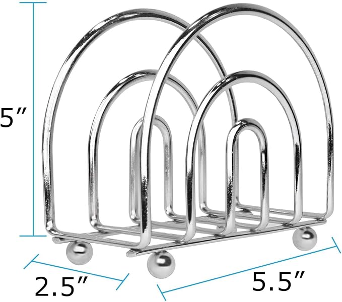 Blue Donuts Chrome Collection Napkin Holder - Image 3