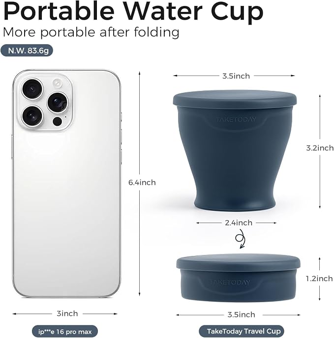 TakeToday Collapsible Cup 8 oz 2-Pack - Image 6