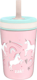 Zak Designs Fanciful Unicorn Kelso 12oz Leak-Proof Toddler Straw Cup by ZakDesigns