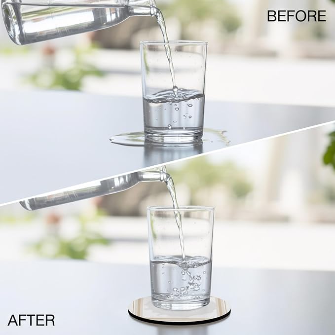 Modern Minimalist Art Coasters Set of 2, Absorbent Coasters - Image 5
