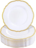 60pcs Gold Plastic Plates by Hioasis
