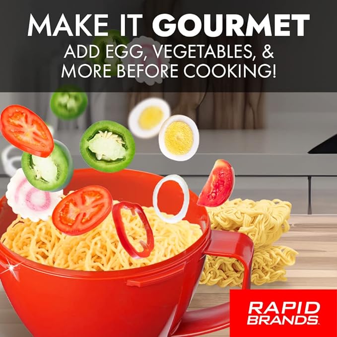 Rapid Soup Mug | Microwaveable Soup & Noodle Cooker | Enjoy Hot Soups Anytime | - Image 4