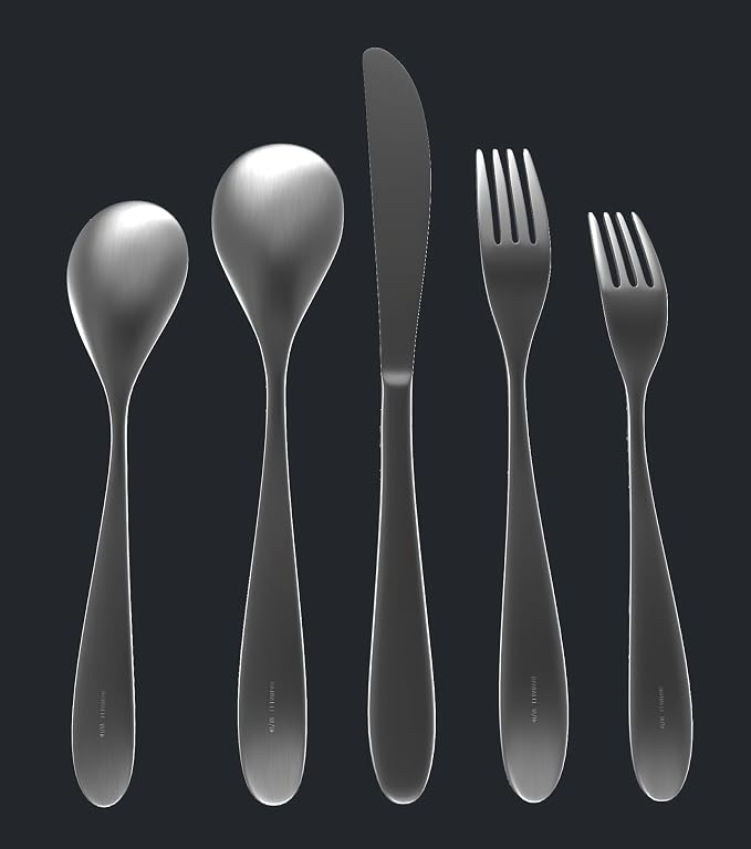 Silverware Set for 6 | 18/10 Stainless Steel Flatware Set | Mirror Finish - Image 3