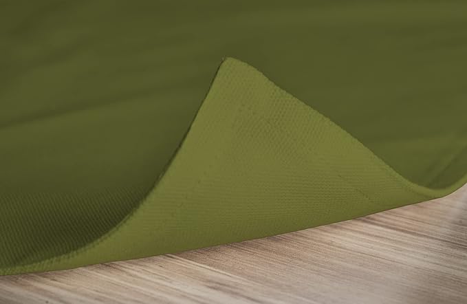 Calicot Placemats Set of 6 100% Cotton Washable Cloth Place Mats, Reusable Table Mats for Spring/Summer & Thanksgiving Christmas Decorations Kitchen Dining Party Wedding (Sap Green, 13" x 19")