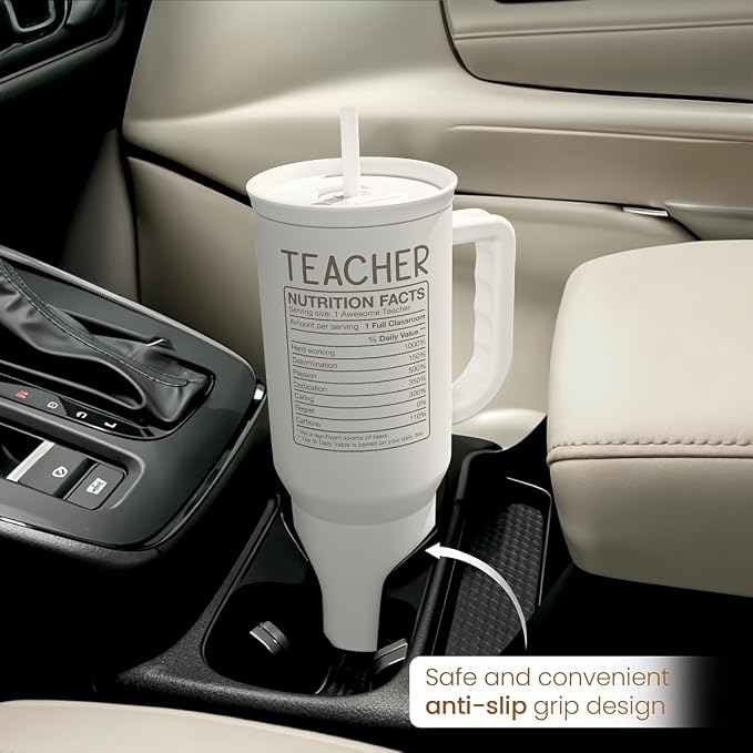 SANDJEST Teacher Appreciation Gift – 40oz Stainless Steel Insulated Tumbler - Image 7