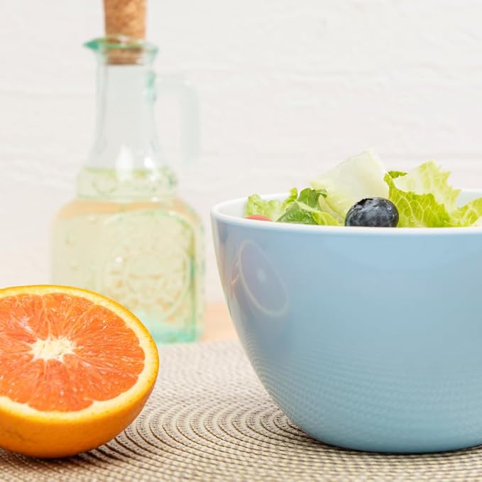 Set of 6 Large Bowls, 5.5-Inch 30.4 OZ ColorPop Melamine Bowls, Unbreakable - Image 5