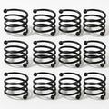ALPHA Living HOME Metal Spiral Napkin Rings Set of 12 by ALPHALivingHOME