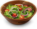11-Inch Acacia Wood Salad Bowl, 1500 Cubic cm Volume, 1.5 Liter Capacity by WEBHUSHI
