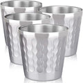 Beasea Stainless Steel Cups, 4 Pack 6oz Metal Drinking Stackable Double Wall by Beasea