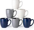 AmorArc 16 oz Coffee Mugs Set of 6, Large Ceramic Coffee Cups Set | Classic by AmorArc