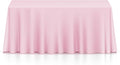 Lann's Linens 90 x 156 Inch Rectangular Tablecloth, Washable Polyester Fabric Table Cloth for Dining Tables, Parties, Restaurants, Weddings - Pink