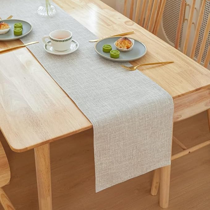 ZAIIVE Polyester Table Runner, Minimalist Style Table Runner 70 Inches Long - Image 2