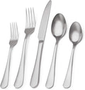 Matte Silverware Set, 20-Piece Stainless Steel Flatware Set, Kitchen Utensil by Sharecook