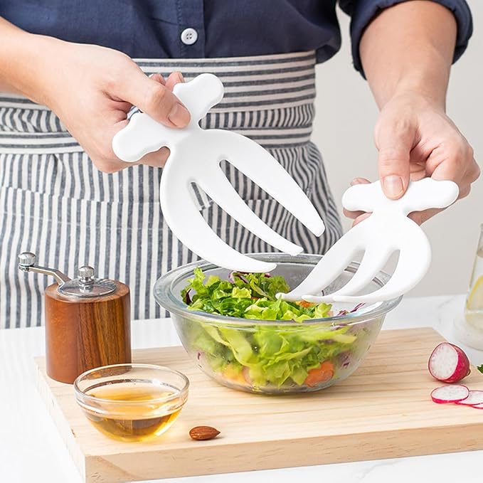 Salad Hands 2 Pack Plastic Salad Mixer Salad Servers Salad Claw - Image 7