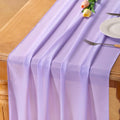 Lilac Chiffon Table Runner Summer Boho Wedding Birthday Party Decor | 14ft by Socomi