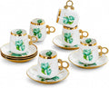 Porcelain Tea Cups and Saucers Set by Unknown