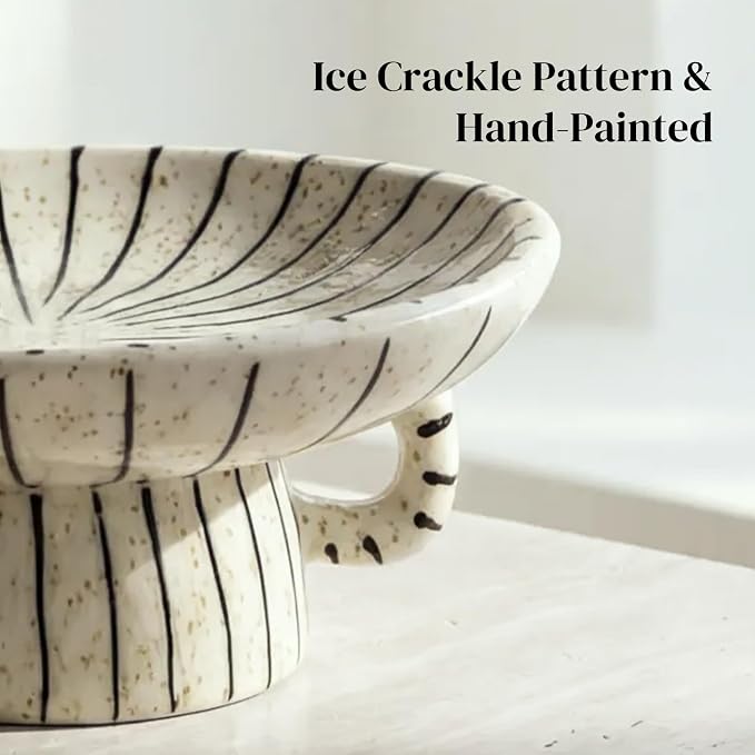 DOWAN 10.5'' Large Decorative Bowls, Handcrafted Ceramic Bowls - Image 6