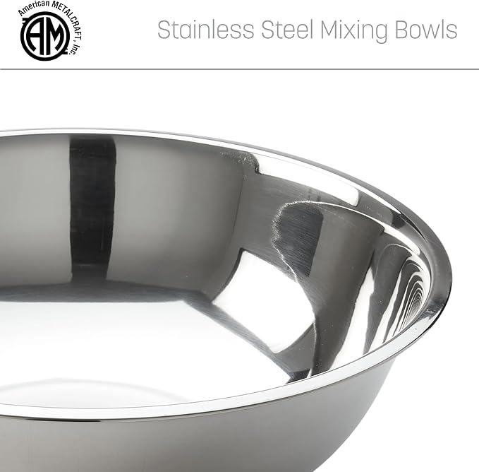 American Metalcraft 2 qt Stainless Steel Mixing Bowl - Image 5