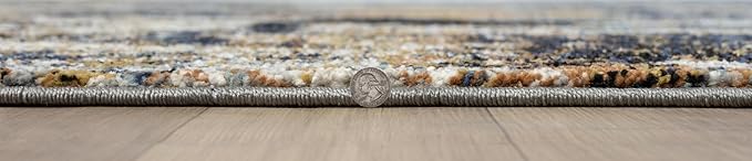 Keen Home Design Area Rugs - 2x3 Non-Shedding, Abstract Rugs for Kitchen, Living Room, Bedroom, Dining Room, Entryway - Size: 2' x 3', Multi