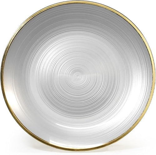 " OCCASIONS " 200pcs set-Wedding Party Disposable Plastic Plate Set -25 x 10'' - Image 2