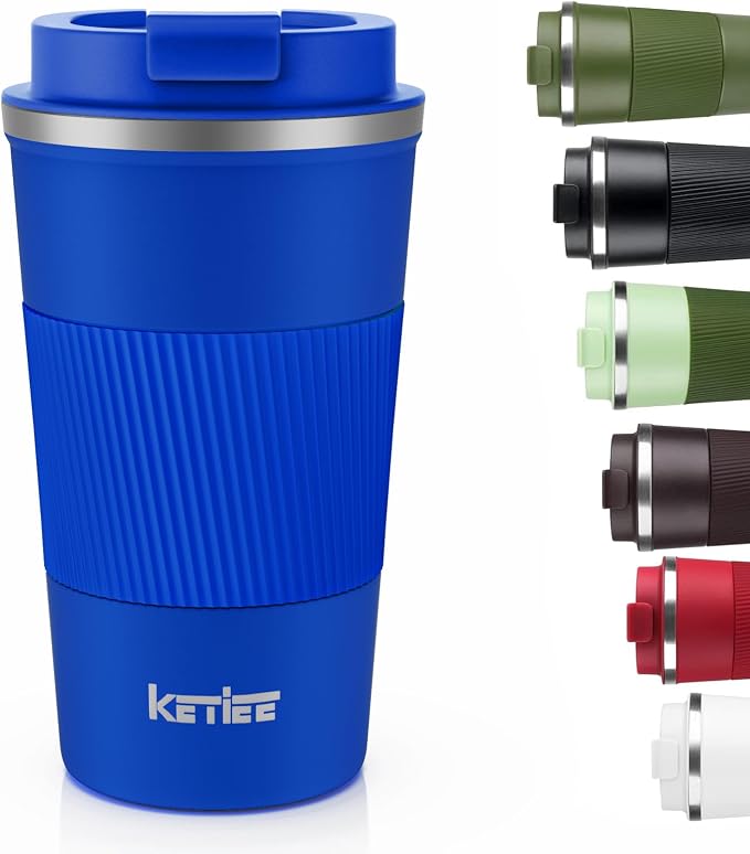 KETIEE Travel Coffee Mug 12oz: Insulated Travel Mug by KETIEE
