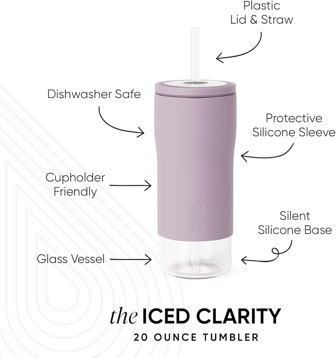 Simple Modern Glass Iced Coffee Cup - Image 2