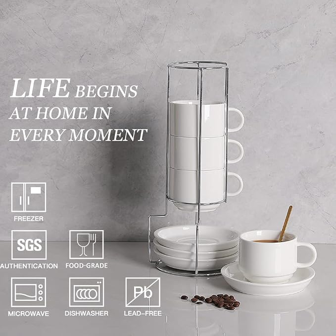 Sweejar Porcelain Cappuccino Cups - Image 2