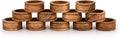 Napkin Rings Acacia Wood Set of 12 by BHAVATU
