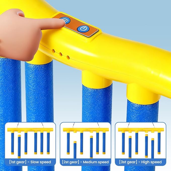 Reflective Drop Stick Challenge Game, Hand Eye Coordination Reflex Training Toy, 3 Adjustable Speed Modes, Catching Sticks Game for All Ages (Light Blue)