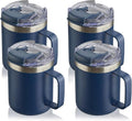 12oz Insulated Travel Coffee Mug by ALOUFEA