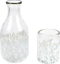 NOVICA Artisan Handblown Recycled Glass Carafe Cup in White Clear Mexico by Novica