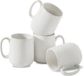 HASENSE Coffee Mugs Set of 4, 15 Ounce Porcelain Latte Mug Set by Hasense