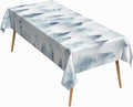 60x84 Inch Nordic Winter Nature Rectangle Tablecloth Misty Foggy Pine Trees Forest Table Cloth Waterproof Stain Resistant Table Cover for Kitchen Dining Picnic BBQ Home Holiday Party