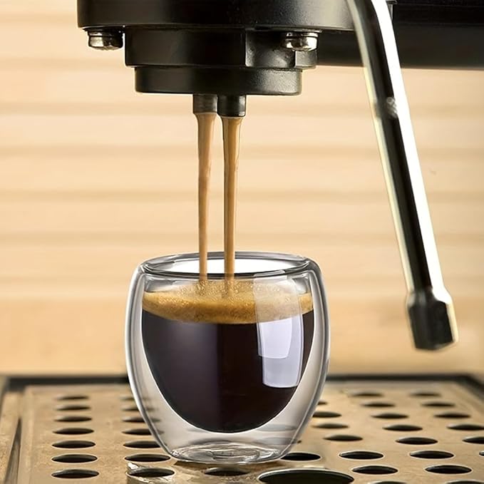 6pcs Double Walled Espresso Cups, 3 Ounce Clear Glass Coffee Mugs, Cappuccino - Image 5