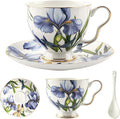 Bone China Tea Cup and Saucer Set by STAREARTH