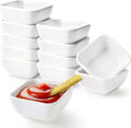 12 Pack 3 oz Ceramic Soy Sauce Dish, 3 Inch Dipping Bowls for Sushi, Asian Cuisine, Small Sauce Dishes, Dishwasher Safe
