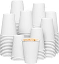 GUSTO 12 oz Disposable White Paper Cups Hot Coffee Cups | Eco-Friendly Material by GUSTO