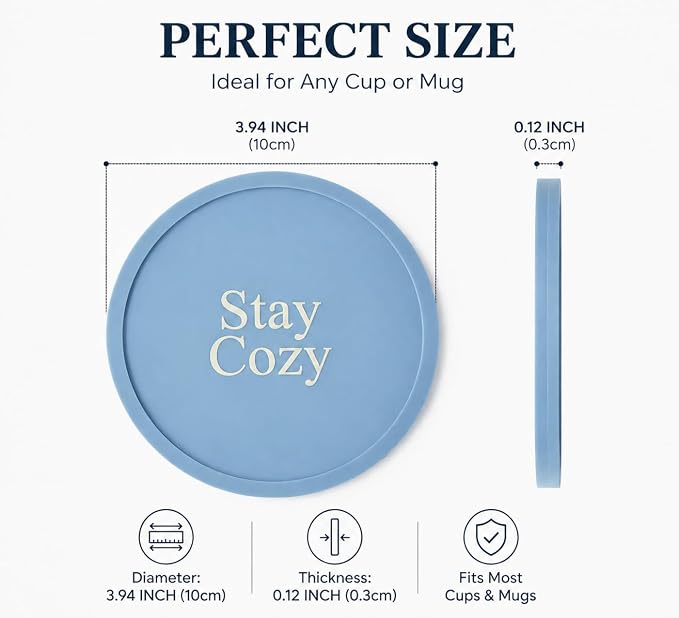 Silicone Coasters Set of 10, Premium Drink Coaster - Image 2