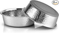 URBUDDIES 2 Pack Hammered Stainless Steel Dog Bowls, 4 Cup, Dishwasher Safe by URBUDDIES