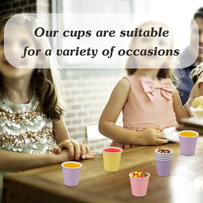 3 oz Small Paper Cups, 100 Pack Bathroom Cups Mouthwash Cups | 3 oz Disposable - Image 7
