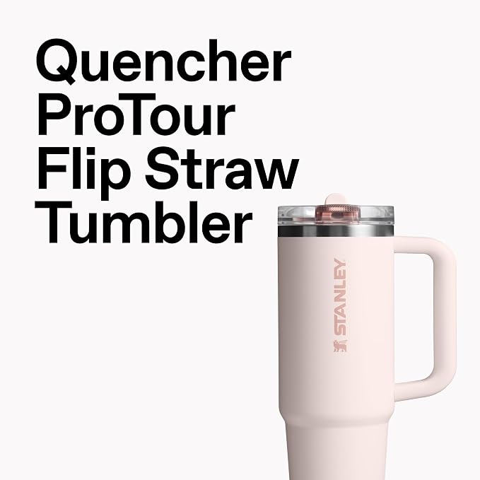 STANLEY Quencher ProTour Flipstraw Tumbler, 64 oz, Chili Black | Built-In Straw - Image 4