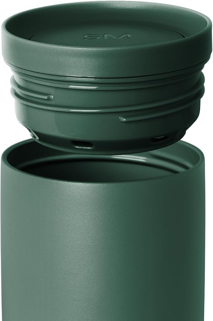 Simple Modern Insulated Travel Coffee Mug 360° Lid | 12oz | Green | Voyager - Image 3