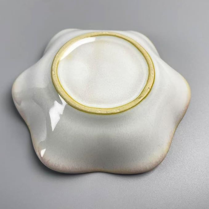 Jewelry Dish Tray - Ceramic Trinket Tray for Rings, Keys, Earrings | Decorative Key Bowl for Women, Gift for Friends, Sisters, Daughter, Mother, Lotus leaf shap, Jewelry Trays (Pink)