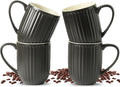 HASENSE 16oz Ceramic Coffee Mugs Set of 4, Modern Lightweight, Tea & Cocoa by Hasense