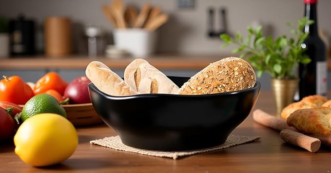 45oz Soup bowl,9 inch Pasta Bowl, Deep Bowl for Kitchen, White Ceramic Bowl Set for Soup, Cereal, Ramen, Pasta, Salad, Dishwasher & Microwave Safe, Easy Clean