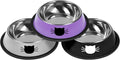 Serentive 3Pcs Cat Bowls Non-Slip Stainless Steel Small Cat Food Bowl by Serentive