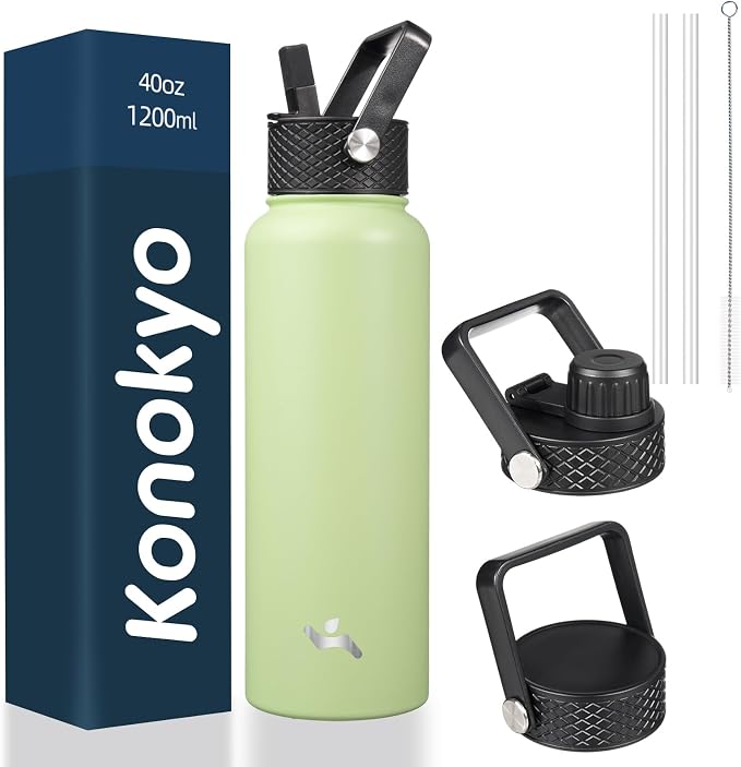 Konokyo 40 oz Insulated Stainless Steel Water Bottle by Konokyo