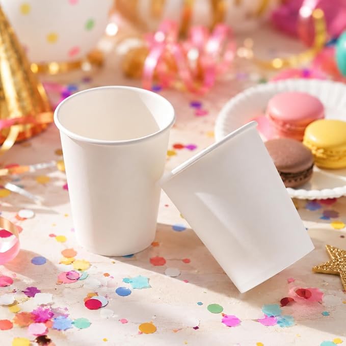 Glotoch Express Paper Cups 8 oz 300 Pack Leak-Proof Disposable Coffee Cups | - Image 6