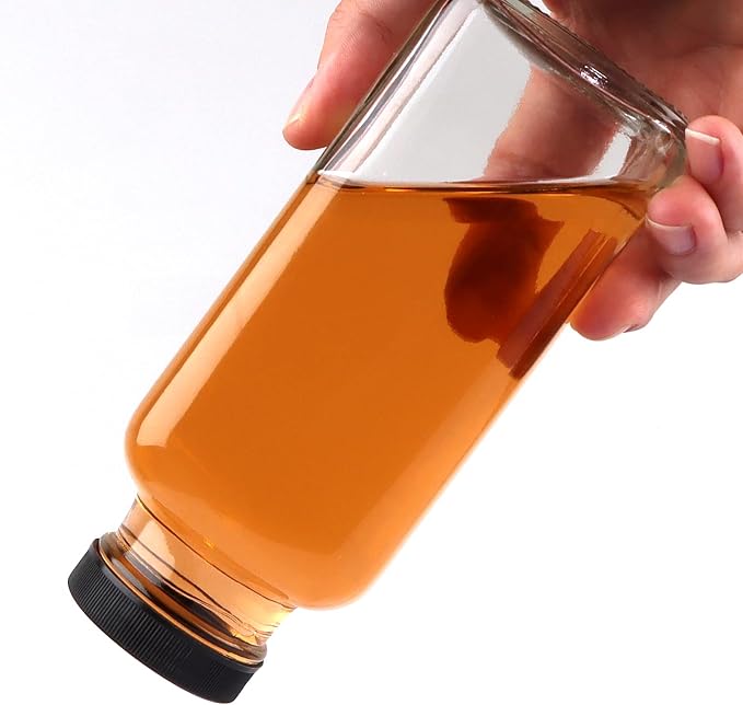 HINGWAH 12 OZ Glass Drink Bottles, Kombucha and More - Image 4