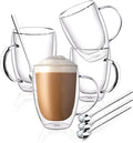 Double Wall Glass Coffee Mugs, Glass Coffee Mugs by FULGNU